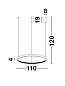 9865110 PRESTON Novaluce светильник LED 60W 230V 4030Lm 3000K IP20