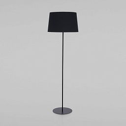 a059603 TK Lighting Maja напольный торшер с цилиндрическим текстильным абажуром на круглой подставке