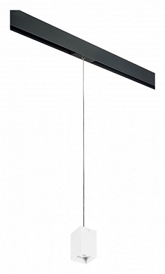 подвесной светильник цилиндрической формы чёрного цвета для однофазного трека