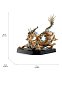 Фарфоровая скульптура дракона Great Dragon Lladro, золотой люстр 01001973 — фото 6