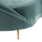 110178 Sofa Provocateur cameron deep turquoise диван Eichholtz