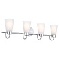 Erma 28" 4 Light Vanity Light Brushed Nickel настенный светильник 55127NI Kichler — фото 4