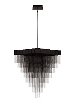 Triac Dimmable Matt Black Steel & Aluminium LED 79Watt 220-240Volt 2754Lm IP20 3000K L:79 W:72 H:97-189 cm