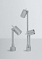 Vision Светодиодный регулируемый алюминиевый уличный прожектор Linea Light Group PID431893
