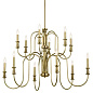 Karthe 12 Light Chandelier Natural Brass люстра 52472NBR Kichler — фото 6