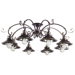 A4577PL-8CK Arte Lamp GRAZIOSO люстра с восемью плафонами на металлических рожках