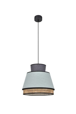 подвесной светильник с абажуром в форме усечённого конуса