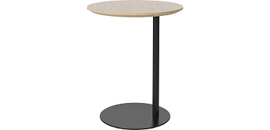 малый круглый приставной столик на металлической ножке