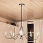 Freesia 8 Light Chandelier Anvil Iron with White Accents люстра 52457AVI Kichler — фото 2