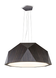 D81A17 LED - Dark wood colour Fabbian Crio подвесной светильник с деревянным декором и LED-подсветкой