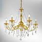 Kolarz PISANI CRYSTAL 1301.85.3.SpT люстра золото 24 карата ø83cm высота 80cm мин. высота 100cm макс. высота 150cm 5 ламп e14 — фото 1