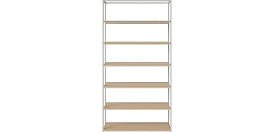 Neutra combination 124 x h236 cm - 6 shelves Bolia книжный шкаф