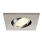1007186 SLV UNIVERSAL DOWNLIGHT cover IP20 alu E встраиваемое квадратное кольцо — фото 7