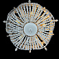 40.1934-0 Imperiumloft Rh Anselme White Wood Large Chandelier подвесная люстра 40W — фото 3