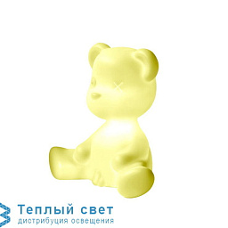 24001LE Qeeboo Teddy boy детский ночник в форме медведя с жёлтым светодиодным подсвечиванием
