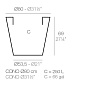 CONE POT Ø80x69 горшок, Vondom — фото 1