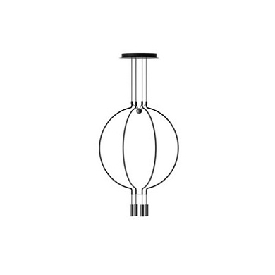 SPLIAIP4NENELED Axolight Liaison S4 SP LED маленькая дизайнерская люстра чёрный