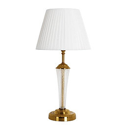 A7301LT-1PB Arte Lamp GRACIE настольная лампа с белым абажуром на золотистой подставке
