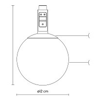 Stant 80AC2641V, сфера Ø12 см, 2,4 Вт