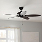52" Renew Fan Satin Black люстра-вентилятор 330160SBK Kichler — фото 1