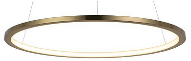 подвесной светильник кольцевой формы с золотым корпусом