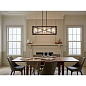 Moorgate 5 Light Linear Chandelier Black люстра 44081BK Kichler — фото 4