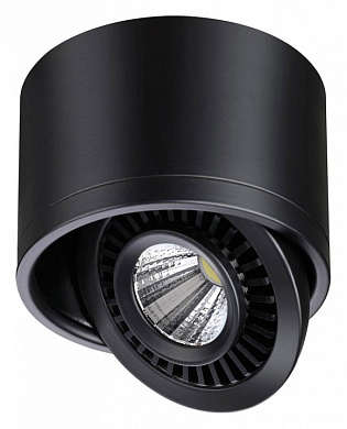 потолочный светильник цилиндрический черный