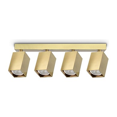 Потолочный светильник Dynamite PL4 LINEAR SQUARE Ideal Lux 371375, латунь