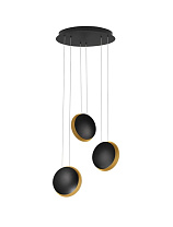 Sandy Black & Gold Aluminium LED 18 Watt 220-240 Volt 357Lm 3000K IP20 D: 48 H: 120 cm