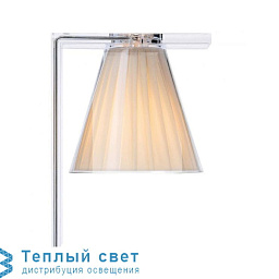 09125BE Kartell Light Air настенный светильник бра с прозрачным бежевым плафоном