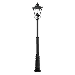 WSLP2-BLACK Elstead Wilmslow уличный фонарь на высокой опоре с классическим вытянутым корпусом