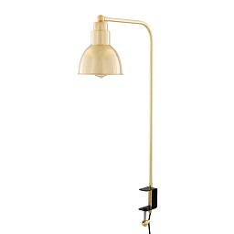 MLTL071 Mullan Lighting Baku настольная латунная лампа с прищепкой и купольным отражателем