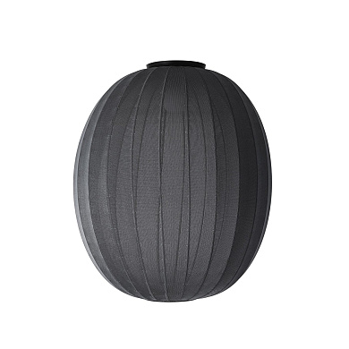 KWH65 BL CW Knit-Wit Made By Hand Потолочный светильник с высоким овальным абажуром чёрного цвета