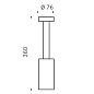 Парковый светильник Simes Stick 76mm H360 двусторонний S.2091 — фото 7