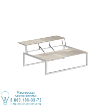 NINIX LOUNGE TABLE 150T SS-CERAMIC TAUPE GREY Royal Botania