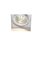 точечный регулируемый потолочный светильник с хромированной рамкой