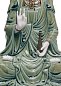 Фарфоровая статуэтка богини Гуаньинь Kwan Yin Lladro, зелёная 01001941 — фото 3