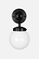 Alley 1 IP44 Black/White Globen Lighting настенный светильник для ванных комнат — фото 1