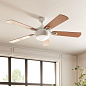 60" Humble 5 Blade LED Indoor Ceiling Fan White люстра-вентилятор 300415WH Kichler — фото 5