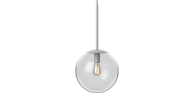 подвесной светильник с круглым плафоном диаметром 20 см