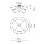PLHOOPS2CRCRLED Axolight Hoops 2 PL LED потолочный светильник с 2 кольцами хром — фото 3
