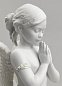 Фарфоровая статуэтка молящегося ангела со звёздами в волосах Heavenly Prayer Lladro 01009291 — фото 3