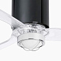 32040WW-10 Faro MINI TUBE FAN люстра-вентилятор со светом 17W Ø1280 3 лопасти чёрный глянцевый — фото 2