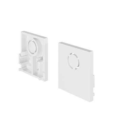 монтажная заглушка белого цвета для магнитной трековой системы Exility