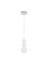 Chrome Metal & Opal Glass LED 11 Watt 220-240 Volt 963Lm 3000K IP20 D: 10 H: 150 cm
