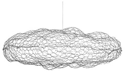 10247/550 White Loft It Cloud подвесной светильник с сетчатым плафоном белый