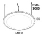 SOLI - SHHH PLUS 90/4 DARK GREY DIM5 B черный Delta Light подвесной светильник — фото 1