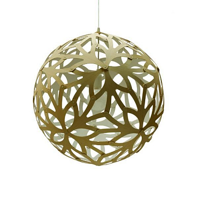 169 Floral David Trubridge Подвесной светильник из фанеры белого оттенка Ø60