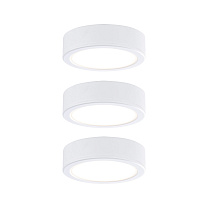 Under-cabinet light Pukk 3x3 3x210lm round matt