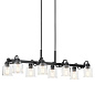 Aivian 42" 8 Light Linear Chandelier Black люстра 52400BK Kichler — фото 7
